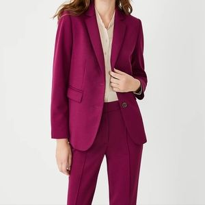 Ann Taylor suit pants, size 6, plum